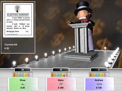 Auctioning off a property