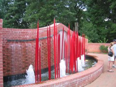 Chihuly in the Fountain