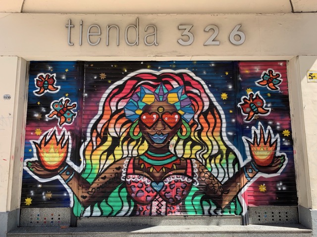 Street art shop front