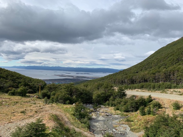 Hiking up the Martial Glacier, just outside of town