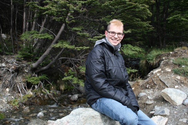 James at the Waterfall