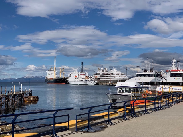 Cargo and cruise ship port