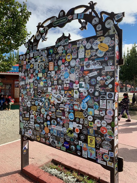 Collection of stickers from around the world