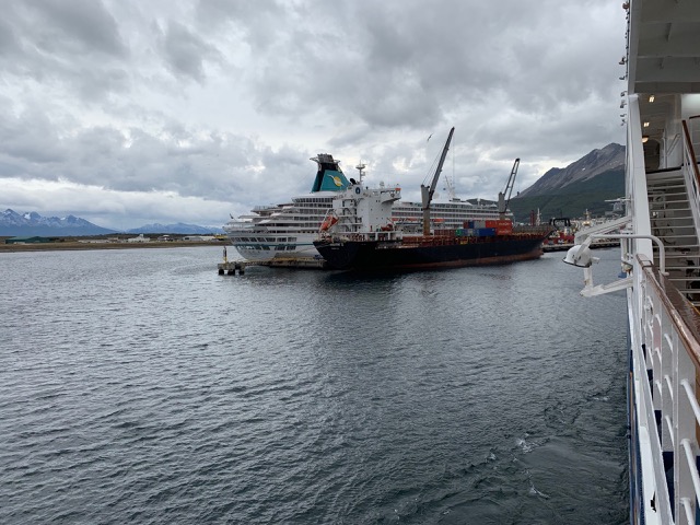 Parallel parking a 124 meter cruise ship