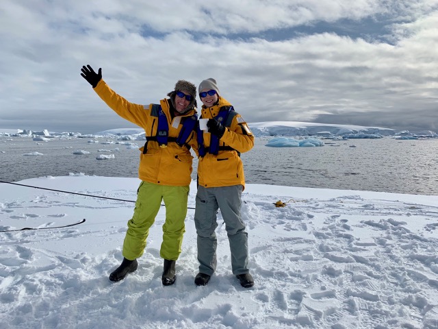 Myke and James on the ice