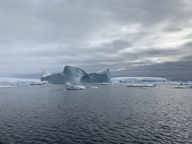 Wider shot of that huge iceberg...probably 1000 ft across