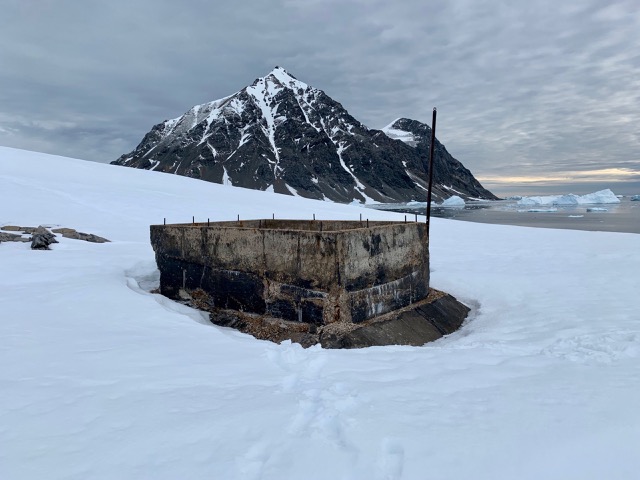Foundation of another building...not sure what it was