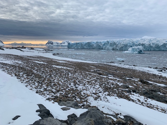 Looking towards the American base