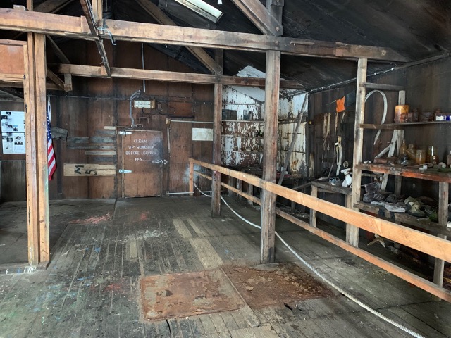 Inside the USA East Base Workshop