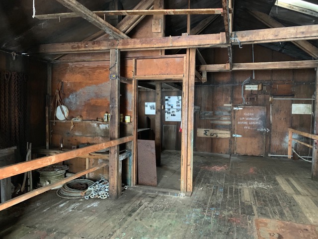 Inside the USA East Base Workshop...Clean up workshop before leaving FFS