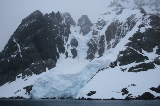 One of the cliffs at Lemaire