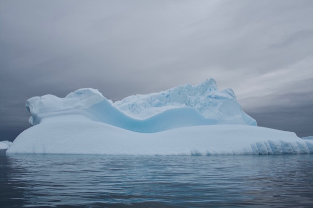 This iceberg reminds me of an Olympic Luge track