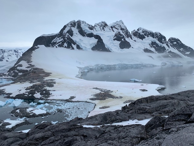 Looking down from the top at Port Charcot
