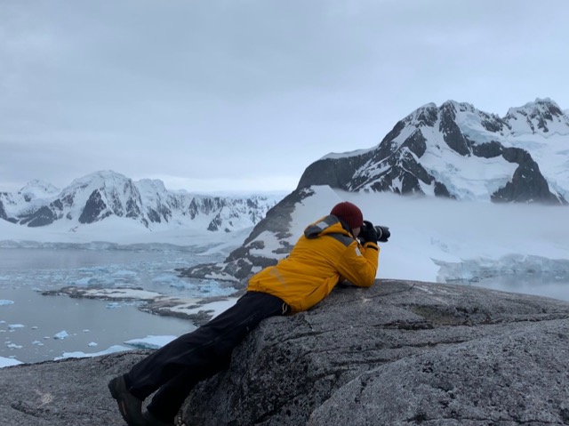 Jeremy taking a photo