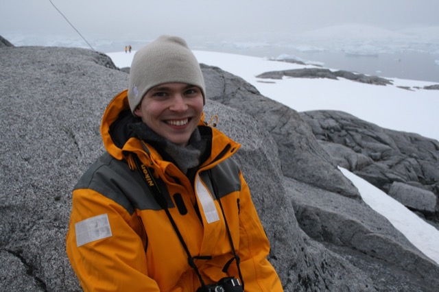 Happy James at the top