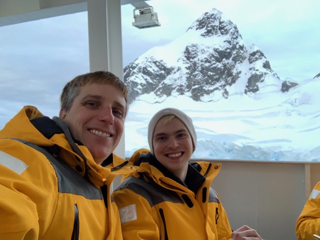 BBQ Dinner back on the ship as we cross back through the Lemaire Channel