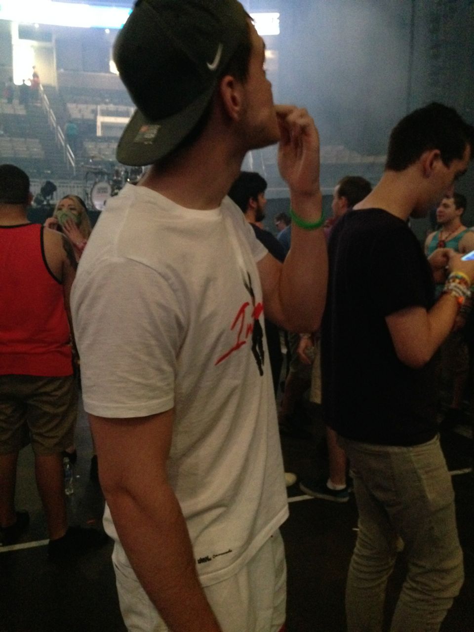 Waiting for the show