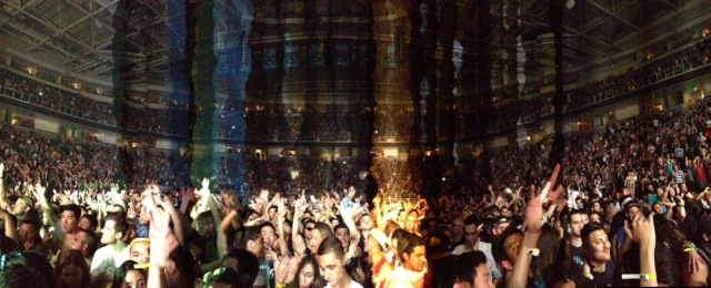 Panorama picture of the crowd