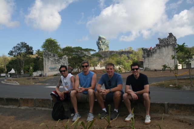 Group photo at Garuda Wisnu Kencana Park