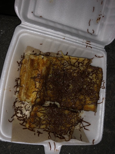 Dinner!  Chocolate and cheese roponggi