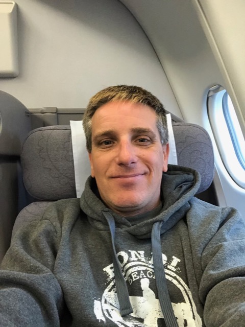 Nice and comfy for the next leg of the flight!