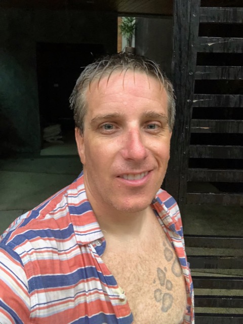 Kinda wet after walking back in the rain from Big Buddha