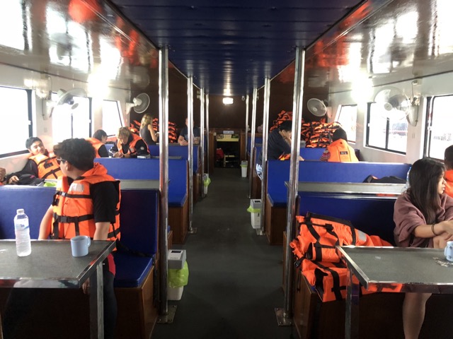 Cabin of the dive boat