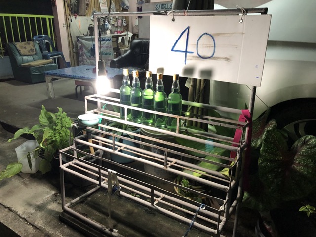 This is how they sell gas for the motorbikes