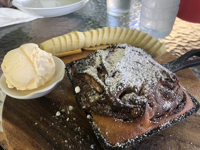 Mmmmm breakfast! A Nutella baked pancake at the HockHoeLee Cafe