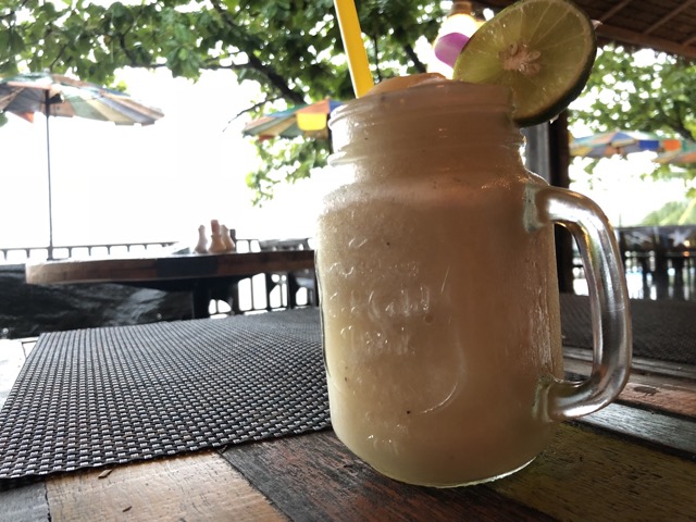 Grabbing a drink at the Rawai View Cafe