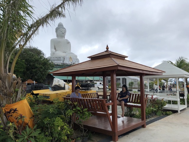 Rest area outside of Buddha