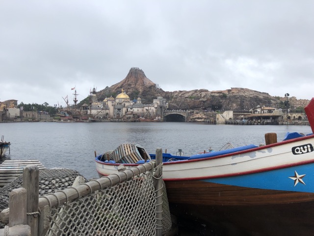 Mount Prometheus across the Mediterrean Harbor