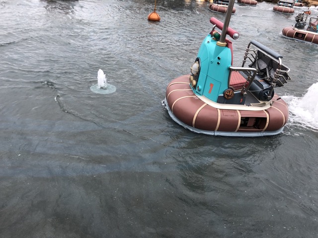 Notice the magnetic tracks just under the water