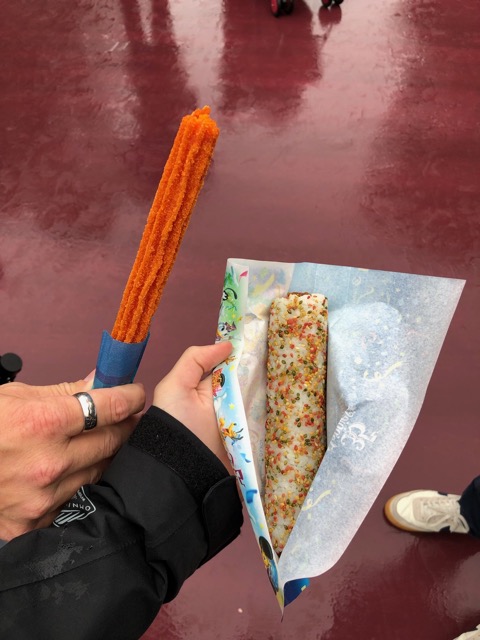 Pumpkin churro and sushi roll