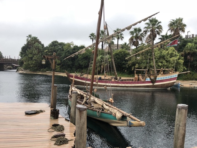 Ships over towards the Lost River Delta