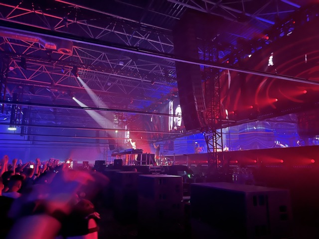 Up closer to the stage