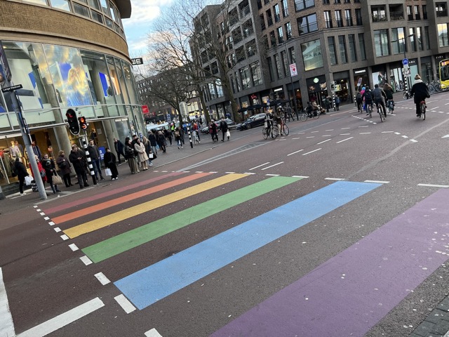 Rainbow crosswalk