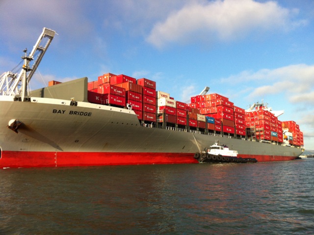 Bay Bridge Container Ship