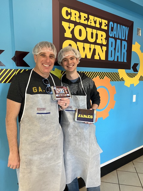 Myke and James with their finished product