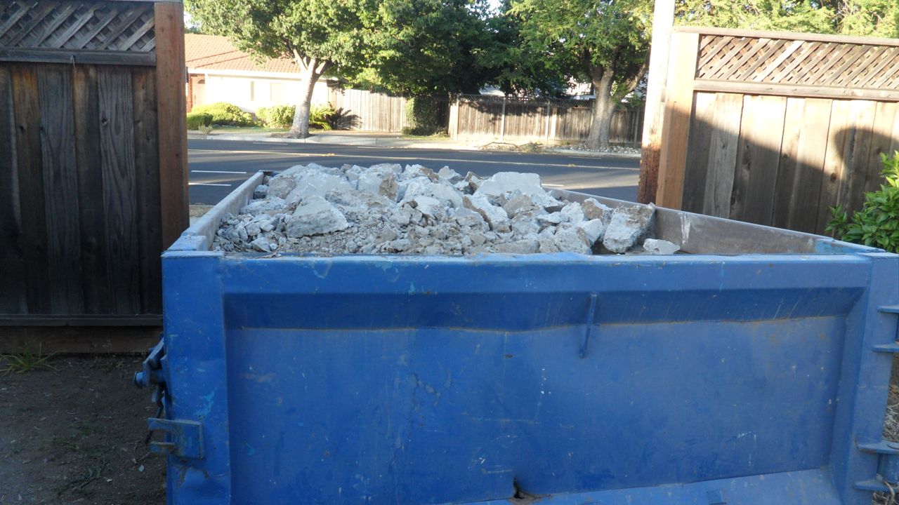 Second dumpster full