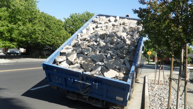 First dumpster loaded