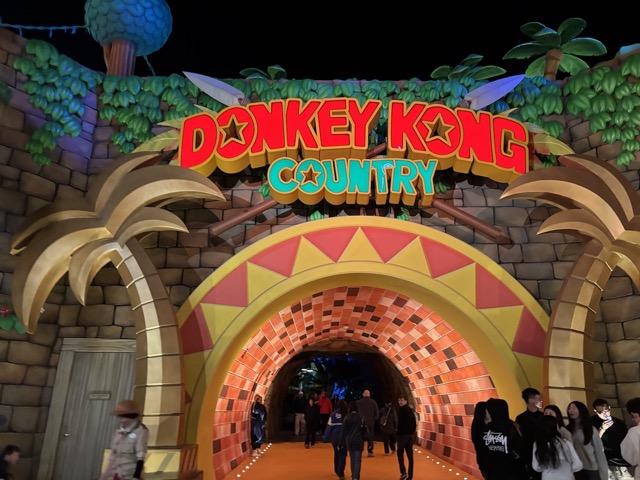 Entering Donkey Kong country
