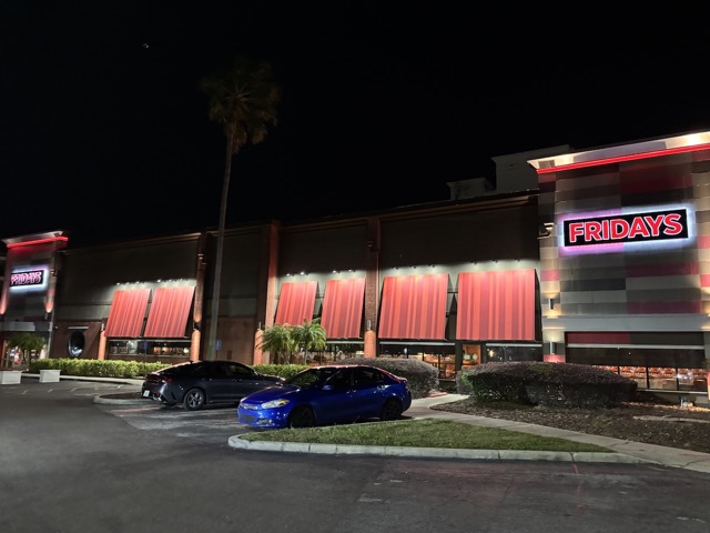 Had dinner at TGI Fridays!