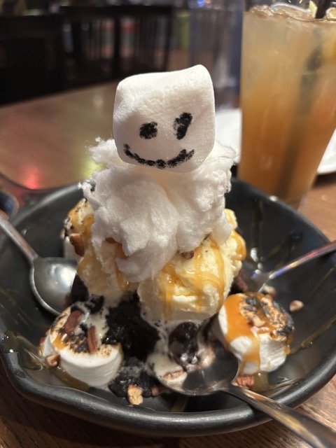 Snowman for dessert