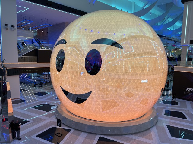 The mini Sphere inside Resorts World