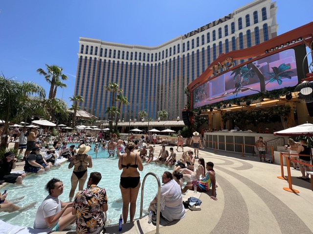Another pre-party at the Tao Beach Club at the Venetian
