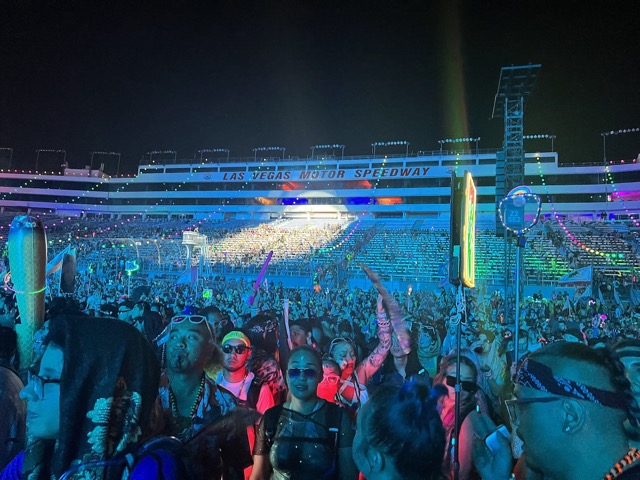 Thr crowd at Cosmic Meadow