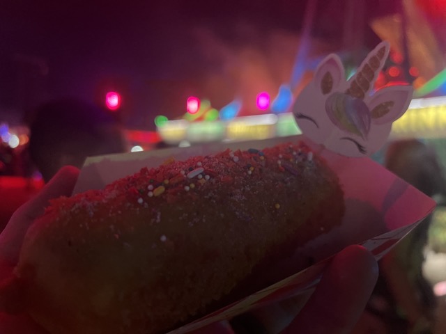 Giant Rainbow Mozarella Stick