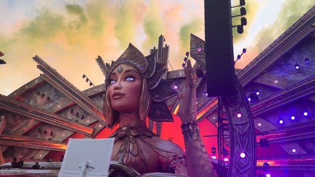 Kaskade fireworks while playing Another Chance