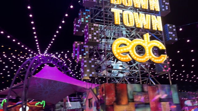 Marching band through Downtown EDC